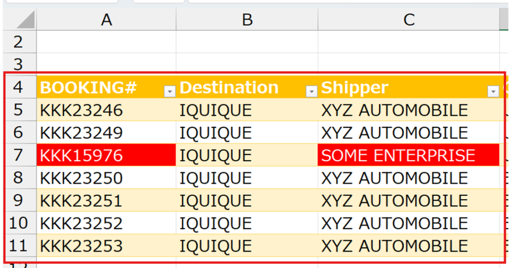 Excel Sample for Lookup